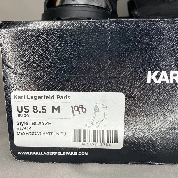 NIB Karl Lagerfeld Paris Blayze Lug Sole Booties size 8.5 - Picture 2 of 7